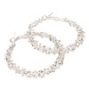 5 Pair Silver Hoop Earrings Retro Simple Lightweight Zinc Alloy