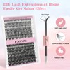 FONXJE DIY Lash Clusters Kit for At-Home Eyelash Extensions |