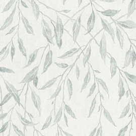 Leaf Wallpaper Boho Contact Paper Peel and Stick Wallpaper Leaves Contact Paper for Cabinets Greenery Wallpaper for Bathroom Self-Adhesive Removable Wallpaper Olive Farmhouse Nature Paper 17.3“×78.7“
