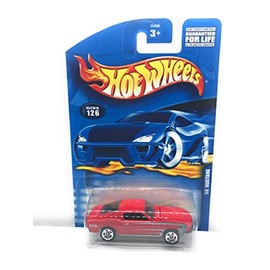 #2001-126 1968 Mustang Dark Grey In Tampo Collectible Collector Car Mattel Hot Wheels 1:64 Scale