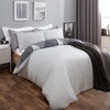 Dreamscene Geometric Duvet Cover with Pillowcases Textured Scandi Bedding Set,