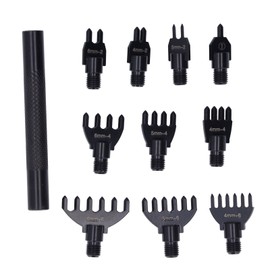 Leather Hole Punch 10 Punch Tips High Carbon Steel Wear Resistant Durable Belt Hole Puncher for Leather Craft