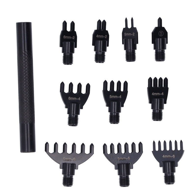 Leather Hole Punch 10 Punch Tips High Carbon Steel Wear