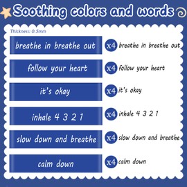 HEYTIMI 24Pcs Chair Bands for Kids with Fidgety Feet Anxiety Sensory Rubber Band Chair Desk Band ADHD Tools Stretchy Resistance Fidget Bands for Kids Students Adults (Blue)