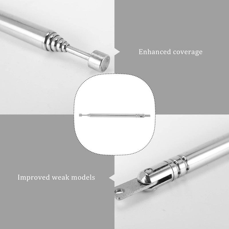 Aswalling Replacement 39cm 6 Sections Telescopic Antenna Aerial for Radio