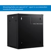 RackPath 12U Wall Mount Server Cabinet Network Rack Enclosure, Quiet