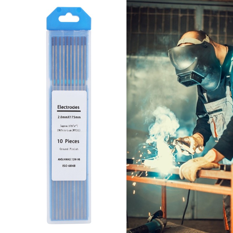 10Pcs WY20 Rod Yttrium Tungsten Electrode Arc Needle for Welding
