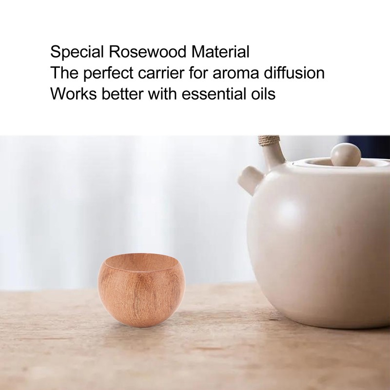 Essential Oil Wood Diffuser Small Ornament Round Aromatherapy Wooden Diffuser