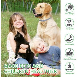3 Pieza Collar para Perro,Collar Impermeable,Cuello Ajustable,Prevención 24 Meses,Más de 8 Semanas de Uso,para Perros pequeños, medianos, Grandes Perros Chica,Chico Perro