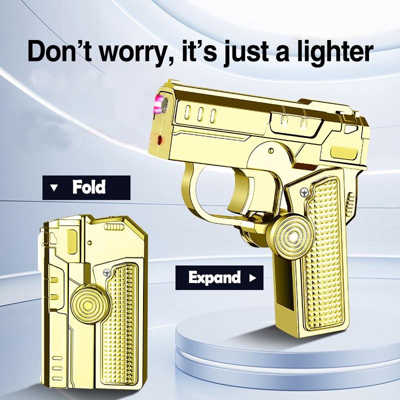 Windproof Torch Lighter Refillable Foldable Rotatable Lighter For Daily Use