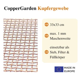 'CopperGarden' copper mesh 33 x 33 cm square