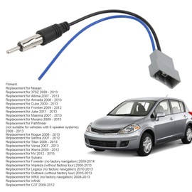 KIMISS Cable Adaptador de Antena, Adaptador de Cable de Antena, Cable Estéreo de Radio de Repuesto para 370Z Altima Armada Cube Frontier Juke Maxima Murano