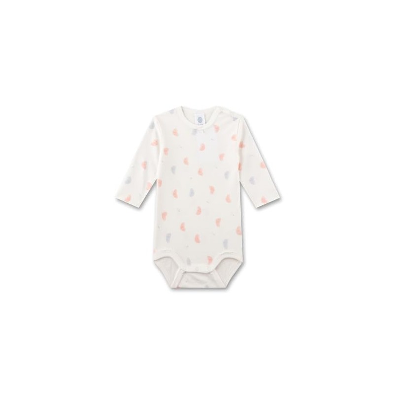 Sanetta Baby Girl Bodysuit, White Pebble
