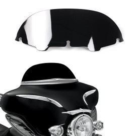 WYNMOTO 7" Black Windscreen for Harley Davidson Electra Street Tri Ultra Glide 1996-2013