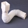 2 Set Gutter Downspout Extension Flexible 21in to 58in Drainage