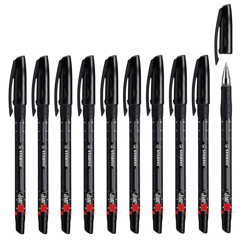STABILO Ballpoint Pen Exam Grade - Black Ink (20)