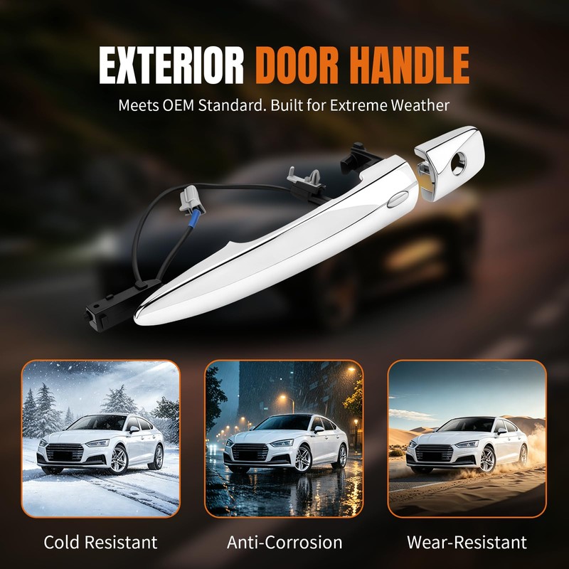 Front Left Exterior Driver Door Handle for Nissan Sentra Leaf