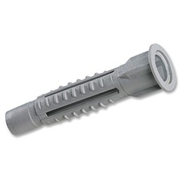 Duratool UFP638 6mm x 38mm Universal Nylon Wall Plugs, 25 Pack