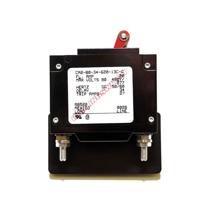 Carling Boat Circuit Breaker Switch CA2-B0-34-620-13C-C | 20 Amp