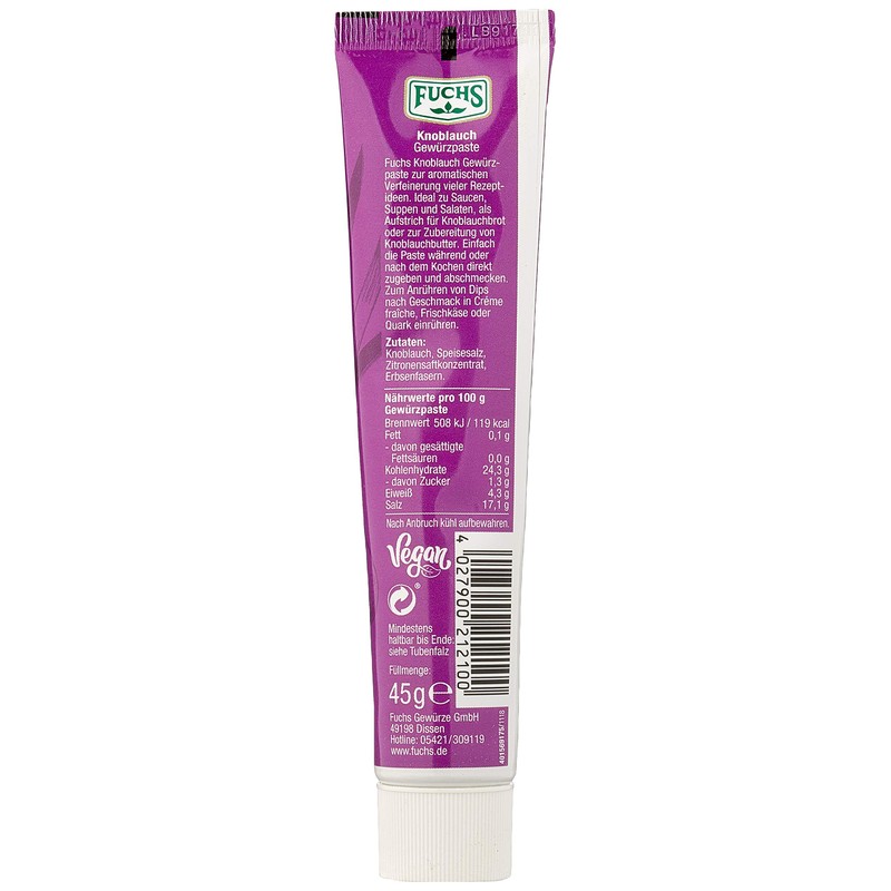 Fuchs Spices - Garlic Spice Paste, Full Bodied Flavour Paste
