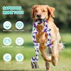 loncoldy Dog Rope Toy 42In 6 Knots Indestructible Natural Cotton