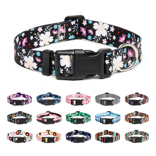 Mercano Adjustable Dog Collar - Special Design Patterns, Soft Nylon
