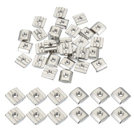 PATIKIL 30pcs T-Nuts M5 8mm T-Slot Nuts Carbon Steel Hammer Head Fastener Nuts for European Standard 3030 Series 3D Printer Router Cutter Aluminum Frame