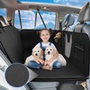 Spacocld PU Leather Dog Car Seat Cover for Back Seat