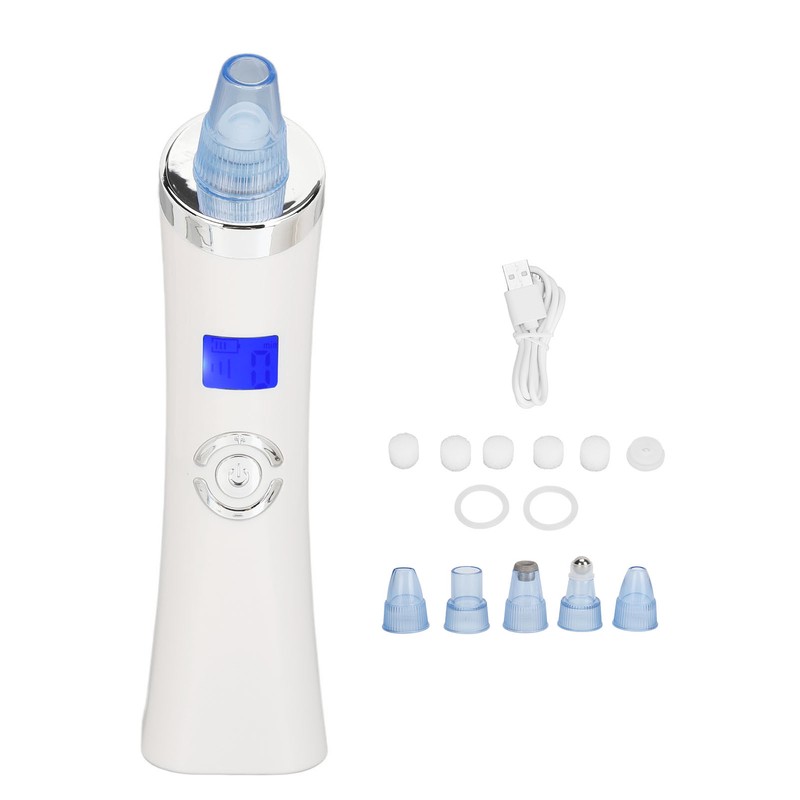 Electric Blackhead Remover LCD Display Strong Suction Compact Facial Pore