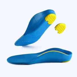 Children's arch correction insole PU shock absorption and anti-collapse, foot inverted and everted flat foot support insole