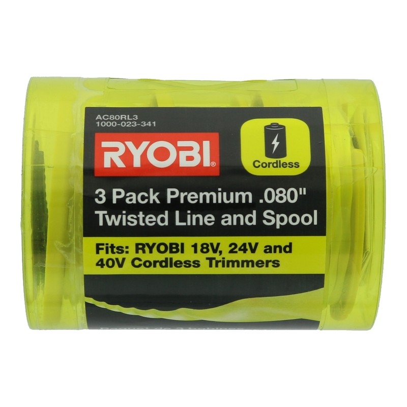Ryobi One PLUS+ AC80RL3 OEM .080 Inch Twisted Line and