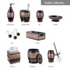 Creative Scents Dublin Brown Bathroom Accessories Set - 6-Piece Bathroom