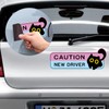 4pcs New Driver Car Magnet Set - Black Cat Design,