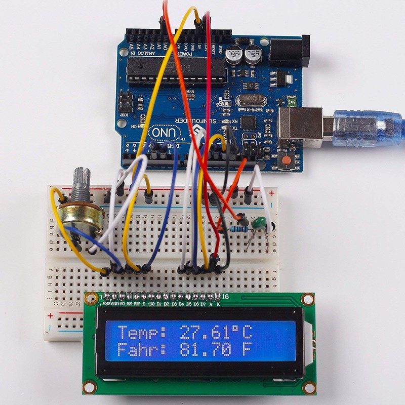 Hailege 2pcs DC3.3V HD44780 1602 16x2 Letters LCD Display Adapter