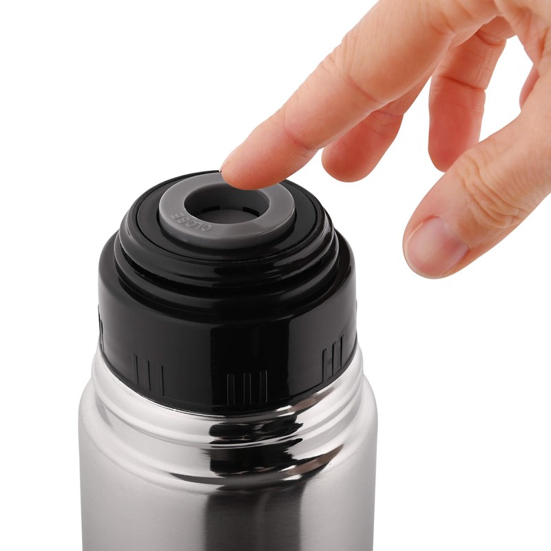 GRÄWE Thermal Flask 0.75 Litres with Click-Clack Seal Smooth