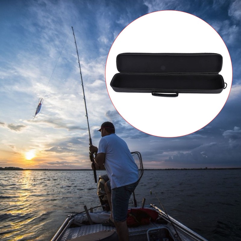 Outdoor Portable EVA Waterproof Fishing Rod Reel Storage Case Luggage