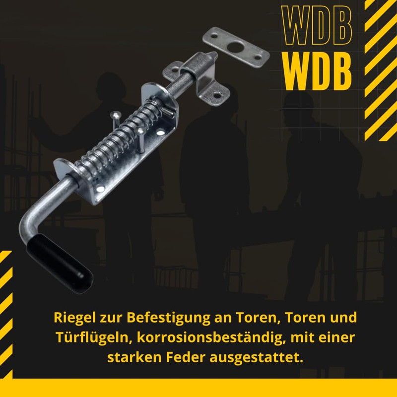 WDB - Door Bolt - Door Lock 220 mm -