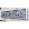 Cast Iron Antique Style Wine Cellar Door Wall Plaque