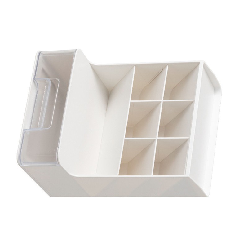 Desktop Storage Box Multi Compartments Pencil Sundry Holder with Drawer