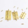 4Pack Brushed Brass Cabinet Cupboard Door Decorative Butt Hinges Furniture