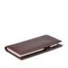 Leatherology Premium Espresso Deluxe Leather Checkbook Cover with Clear Divider