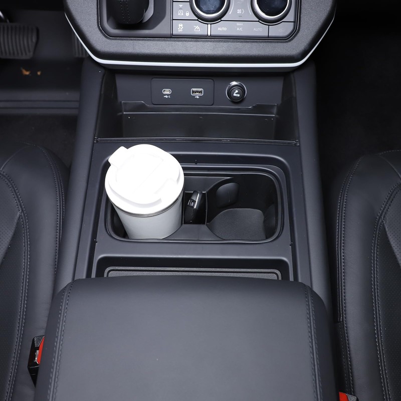 HIRUFAIT TPE Cup Holder Coasters Compatible with Land Rover Defender