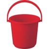 TRUSCO TPPB-10-R PP Color Bucket 2.8 gal (10 L) Red