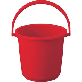 TRUSCO TPPB-10-R PP Color Bucket 2.8 gal (10 L) Red