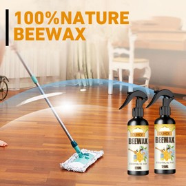 2PCSNatural Beeswax Care Spray & Restorer,Beeswax Wood Polish, Wood Polishing Spray,Natural Furniture Polish for Living Room, Kitchen and Wooden Furniture Floors