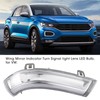 Pair of Wing Mirror Indicator Turn Signal Light Lens LED