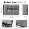 JYN‑ANREN 24Pcs Paint Brush Set, Professional 9 Shapes: Wide Flat,