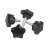 Oneyijun 4 Pcs M6 x 35mm Star Clamping Knob Grip