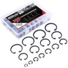 Hilitchi 300-Pcs [15-SIZE] Alloy Steel Internal Circlip Snap Retaining Clip