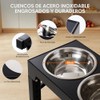 OSLIFE Plato para Perro，Comedero Elevado para Perro y Gato con